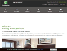 Tablet Screenshot of holidayinnoceanfront.com